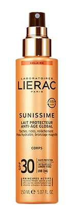 Lierac Саниссим Молочко для тела солнцезащитное тонизирующее SPF30  Sunissime Lait Protecteur Énergisant Anti-Age Global SPF30 150 мл