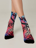 CONTE FANTASY Плотные носки с черным мыском и рисунком «Hipnotic»