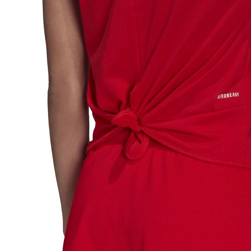 Женский топ теннисный Adidas Club Knot Tank W - красный