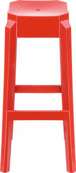 Табурет пластиковый барный Siesta Contract Fox 75, красный