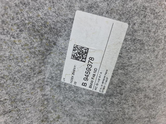 Обшивка потолка BMW X1 F48 (2015-2022)