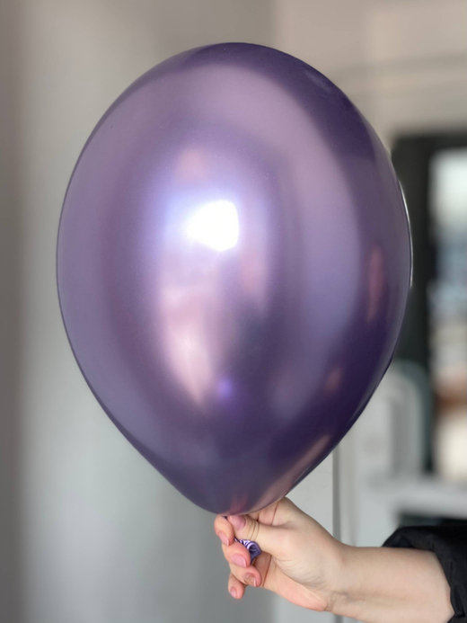 Воздушный шар однотонный Хром сиреневый ВВ ПАЛИТРА №4099
