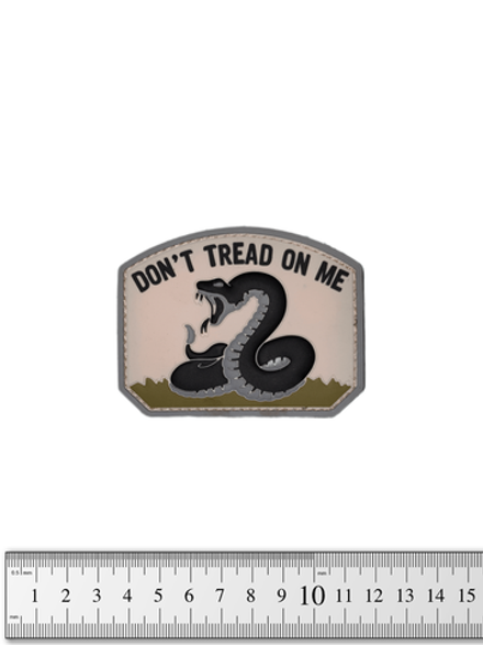 Шеврон Don't Tread on Me PVC. Серый