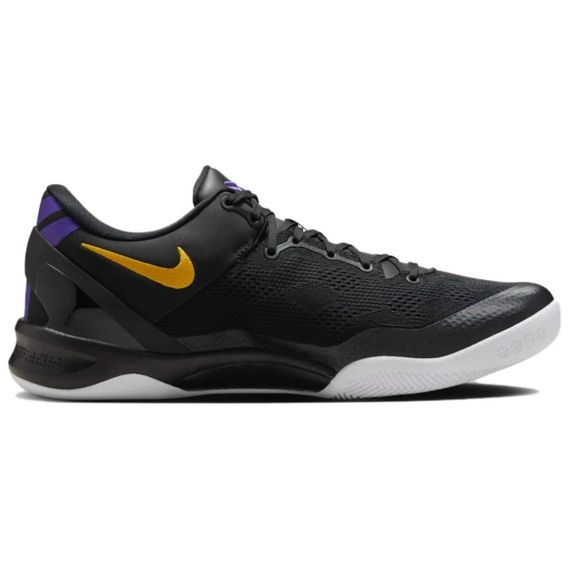 NIKE Kobe 8 Баскетбольные кроссовки Низкие Черные, фиолетовые, желтые Унисекс