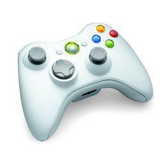 Джойстик беспроводной для Xbox 360 (Белый)