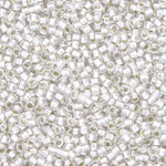 Японский бисер TOHO Round 15/0 (№21F), с внутренним серебрением, прозрачный матовый