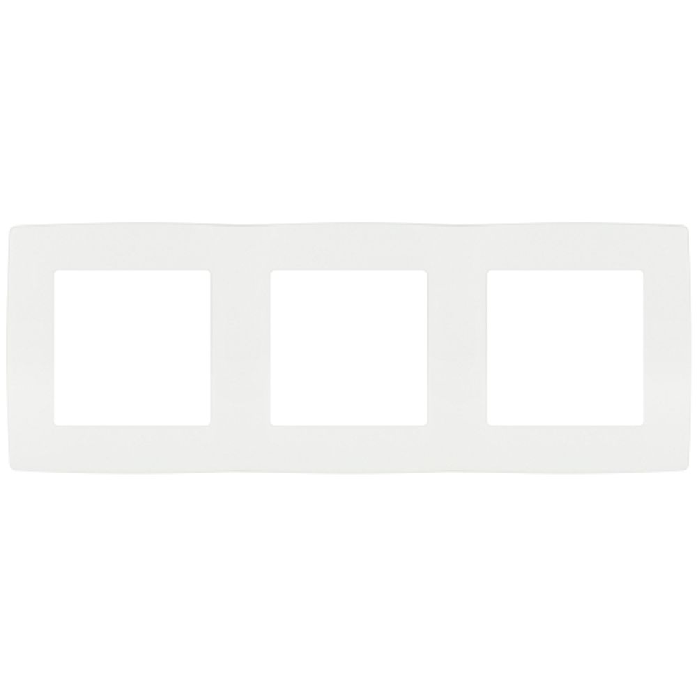 Рамка для розеток и выключателей ЭРА Серия 12 12-5003-01М на 3 поста, белый матовый
