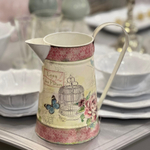 Кувшин Цветы и бабочки в винтажном стиле [Арт. SEB10462]