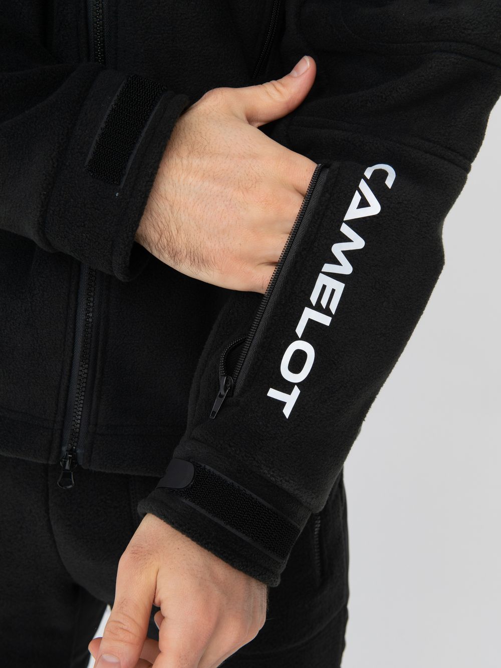 Куртка демисезонная Камелот ткань Polarfleece цвет Черный