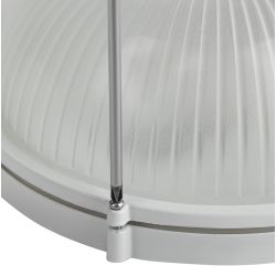 Светильник ЭРА НБП 03-100-001 Акватермо алюминий/стекло IP54 E27 max 100Вт D240 круглый белый | Светильники ЖКХ РБ