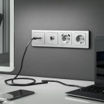 Рамка на 4 поста Stream (серебряный) W0042106