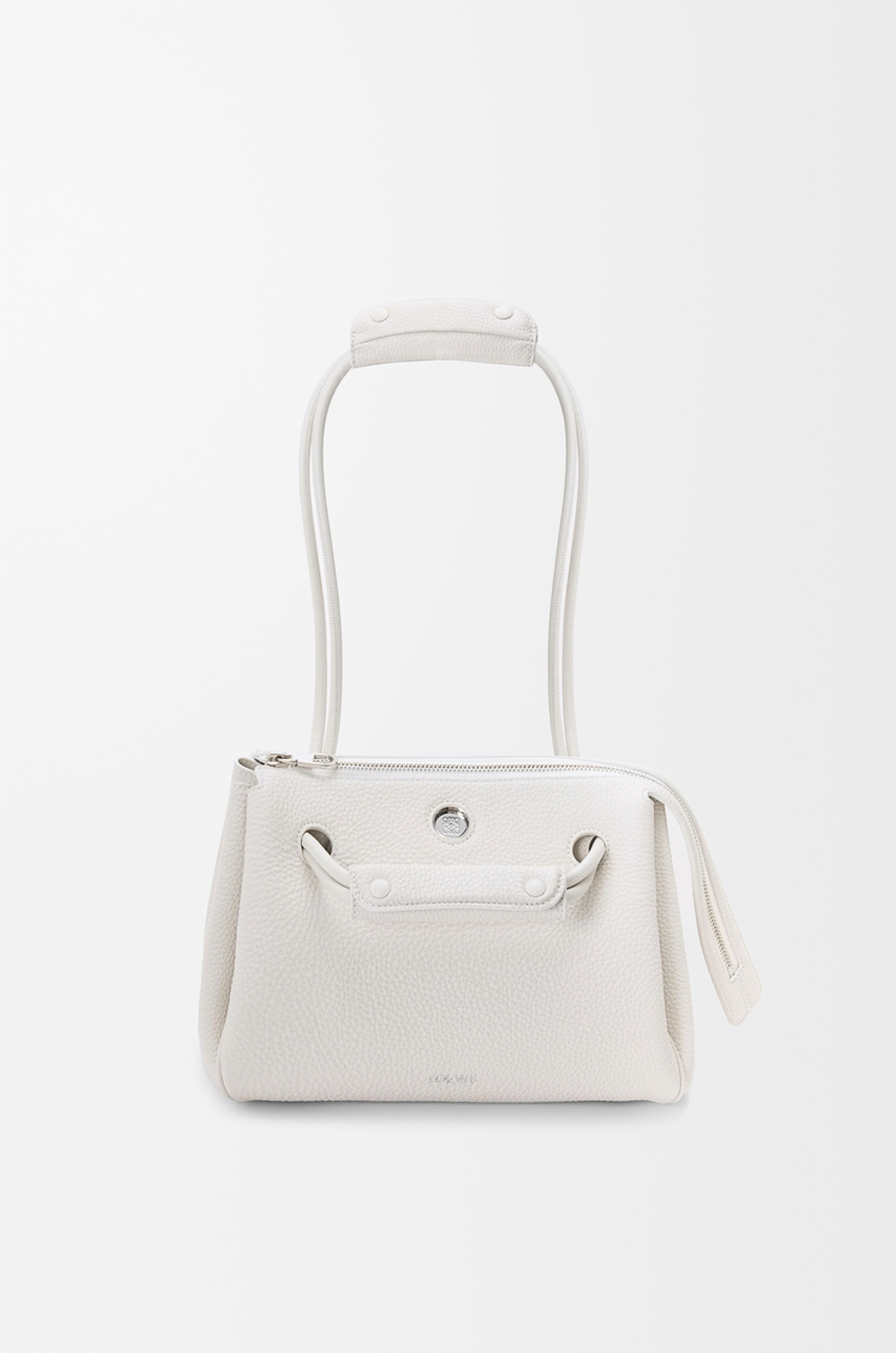 Loewe Маленькая сумка Madrid из мягкой зернистой телячьей кожи, белый