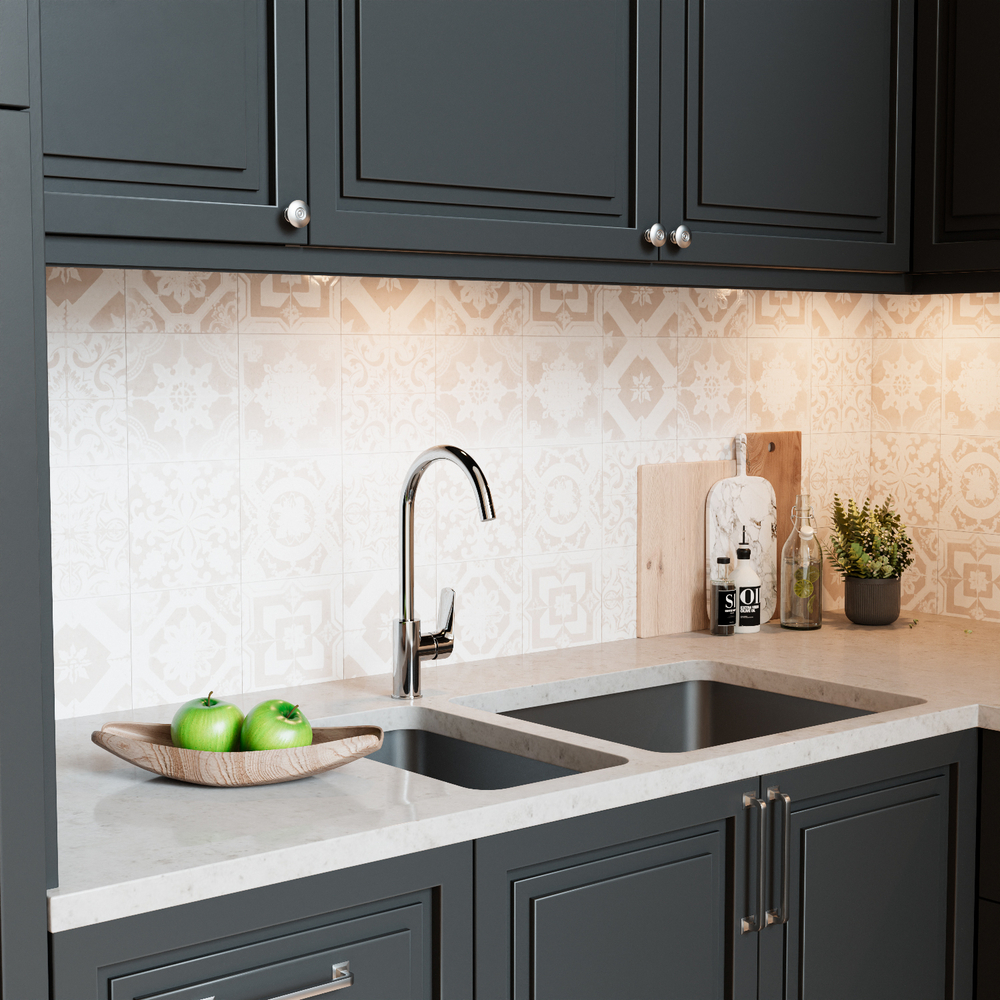 Смеситель для кухни 35k MIXLINE ML14-032 высокий излив б/отв боковая п/гайку (без подводки)