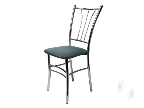 Стул Трилогия (опоры хром/блисс кожзам графит)