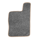 Ковры RENAULT T (автомат) (экокожа, бежевый, бежевый кант, синяя вышивка)