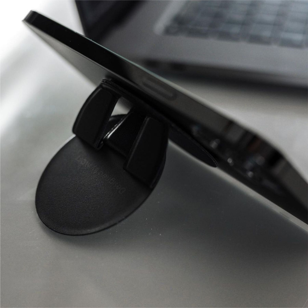 Складная подставка и держатель MOFT O / Крепится к MagSafe / Черный