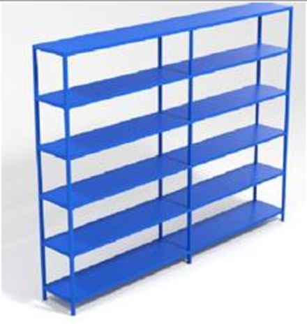 Стеллаж для спортивного инвентаря односторонний двойной