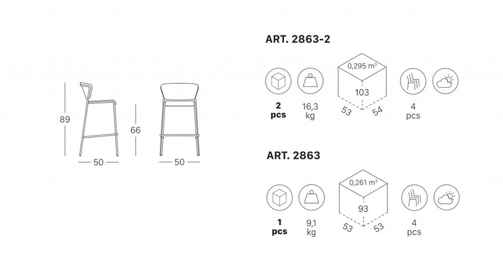 Стул полубарный с обивкой Scab Design Lisa Waterproof, зеленый
