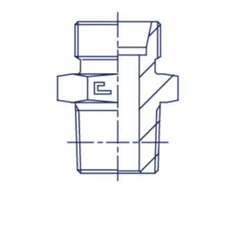 Штуцер FC DL28 NPT 1 (корпус)