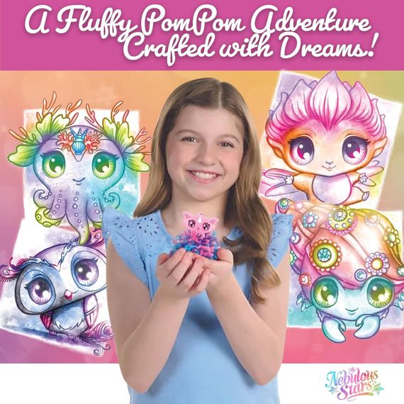 Серия Paloma. Набор для создания брелоков с цветными помпонами (Основная)