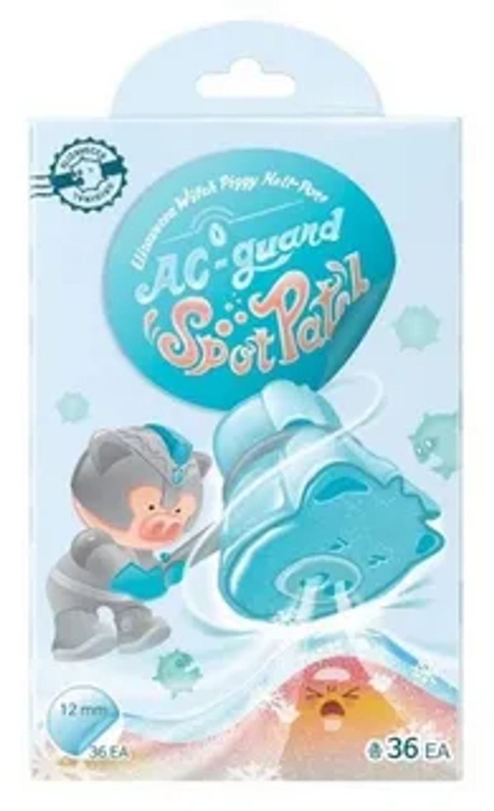 Elizavecca Witch Piggy Hell Pore Ac-Guard Spot Patch 36ea - Патчи от прыщей с салициловой кислотой