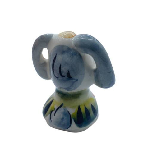 Фигурка Зайка ушки-бантик цветная гжель