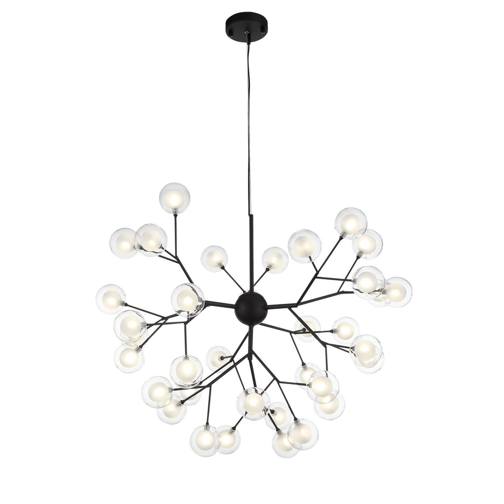 SL376.403.36 Светильник подвесной ST-Luce Черный/Прозрачный, Белый G4 LED 36*2W
