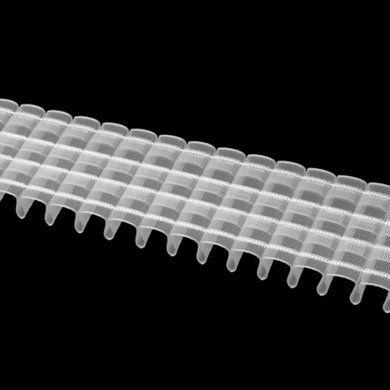 Шторная лента Oz-Is арт. 3960 МР, коэф сборки 1:3,0, цвет прозрачный (ширина 65 mm)
