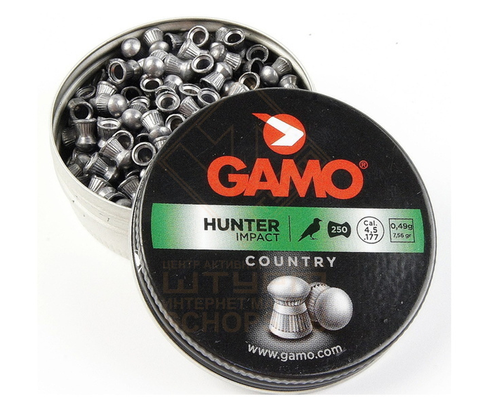 Пули Gamo Hunter 4,5 мм 0.49 г (250 шт)