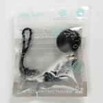 6977550 Держатель для пустышки "Ромбики", п/силиконовый, цвет черный