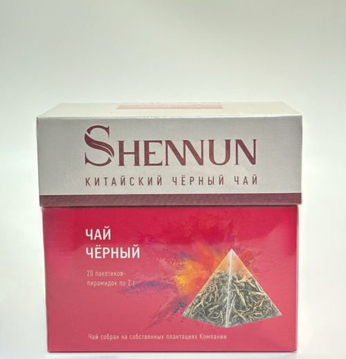 ЧАЙ SHENNUN ПИРАМИДКИ ЧЕРНЫЙ КИТАЙСКИЙ 20П/12