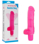Розовый вибратор-реалистик Penetrator Realistic Dong 6.5 - 21 см. (Цвет: розовый)