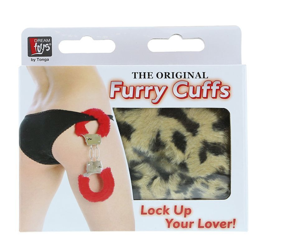 Леопардовые наручники METAL HANDCUFF WITH PLUSH LEOPARD (Цвет: леопард)