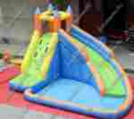 Батут для дачи "Яркий замок"  4*3*2,2 м