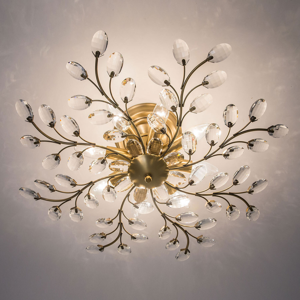 Citilux Серенада CL315183 Люстра хрустальная Бронза