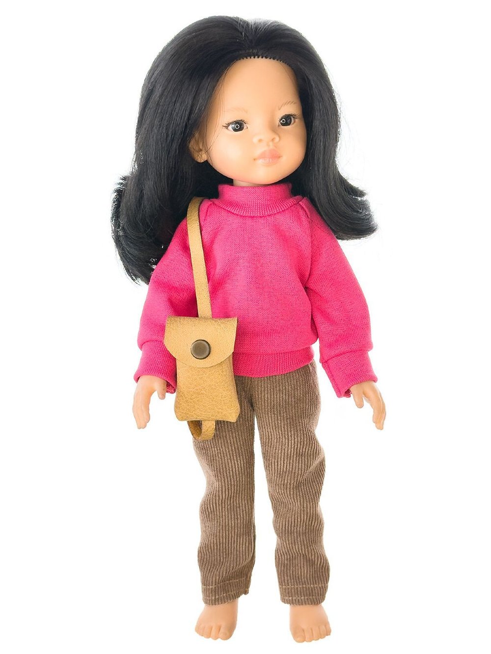 Свитер малина, брюки и сумка для кукол Paola Reina 32 см (1013)