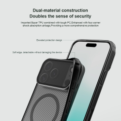 Чехол от Nillkin с MagSafe на iPhone 17 Pro Max, серия CamShield Prop Magnetic Case (версия с прозрачной крышкой объектива)