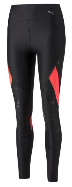 Леггинсы Puma Ultraform High Waist Full Length Printed Running Tights - puma black/sunset glow