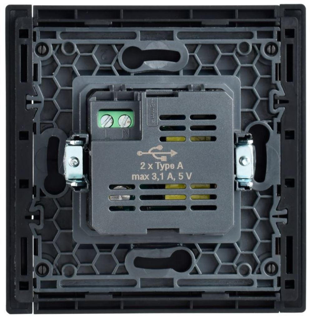 Розетка USB  IEK FP-U21-D31-K02