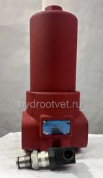WKDFBN/HC240G10D1.1/-L24 - Напорный фильтр гидравлический одинарный модели DF тонкость фильтрации 10 мкм, типоразмер 240, вид присоединения: резьба G11/4, материал корпуса - чугун, рабочее давление до 420 бар, визуально-электрический (лампа с напряжением 24В) индикатор загрязнения