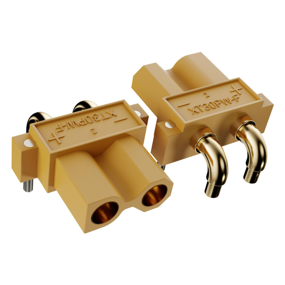 Right Angle PCB Mount XT30 Connector (MH-FC) - 2 Pack