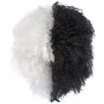 Парик карнавальный «Красотка», Черно-белый