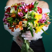 Bouquet of 21 alstroemerias