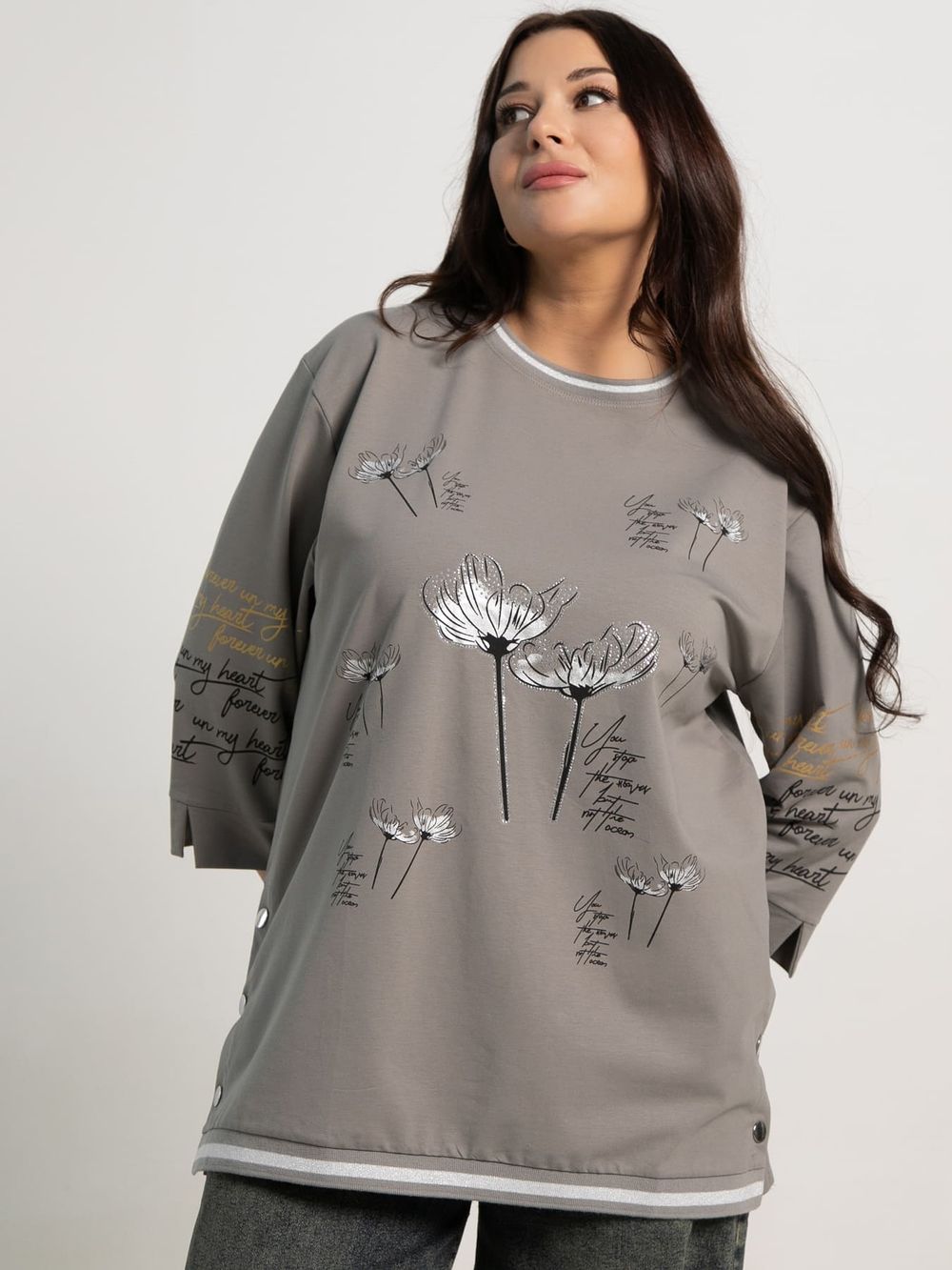 Блуза Подснежник (серая) Б15425-18М LT Collection