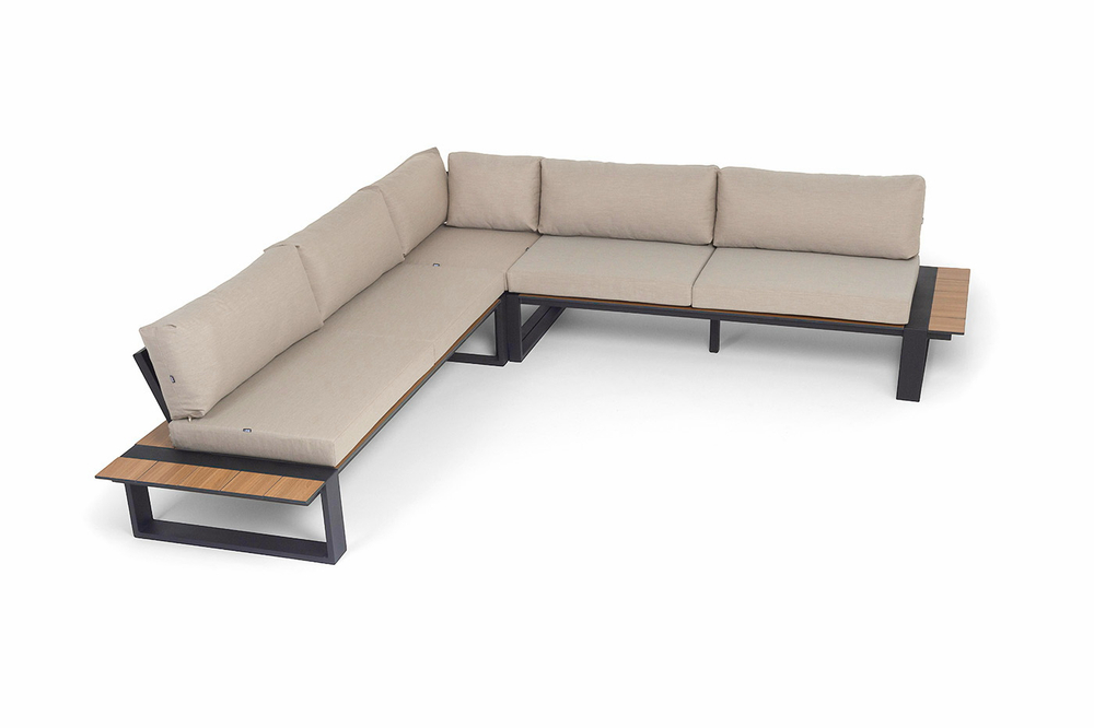 "Тулон" угловой модульный диван, каркас из алюминия