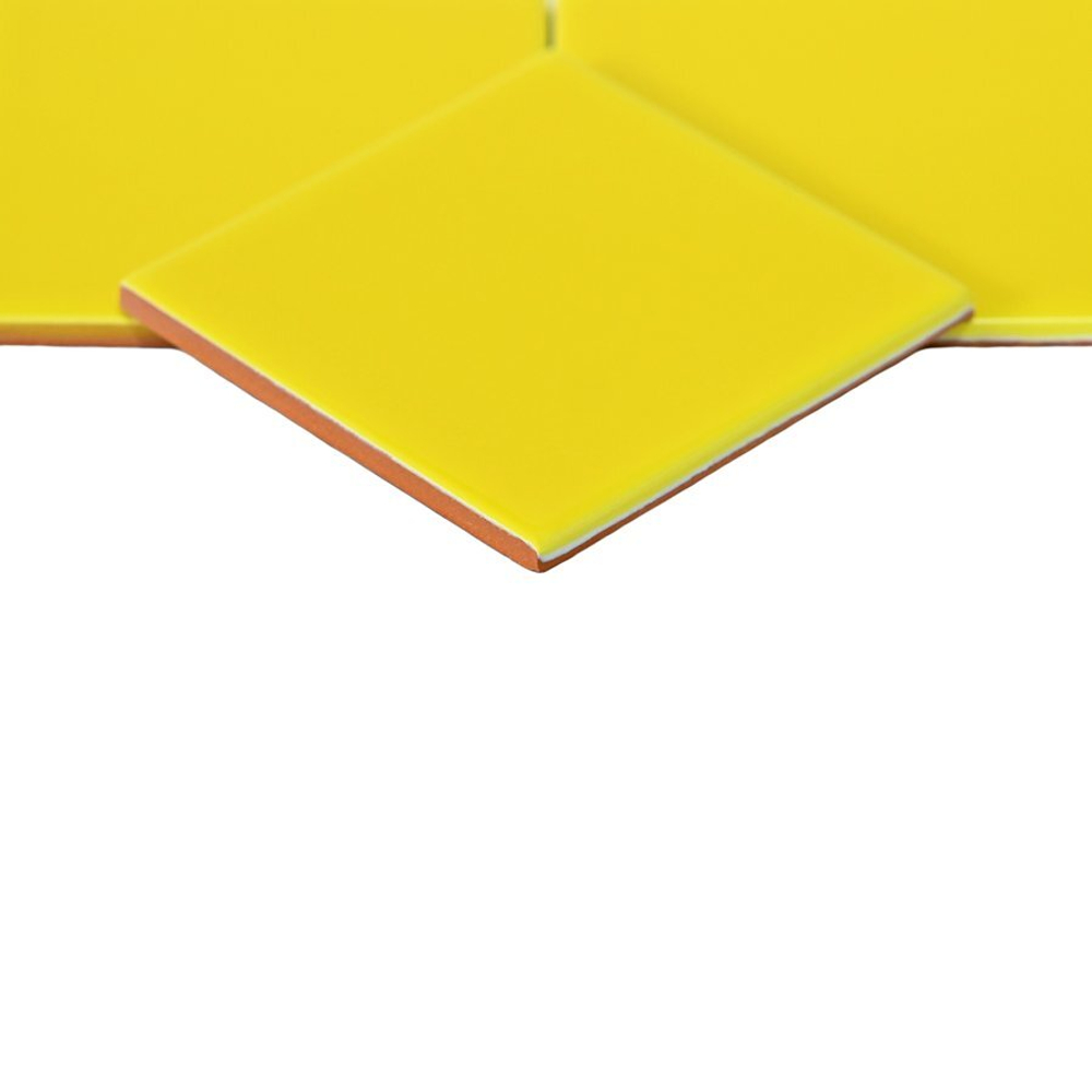 Плитка настенная Mini Tile Yellow glossy 99x99х7 мм