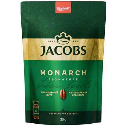 Кофе растворимый Jacobs Monarch 33 гр м/уп