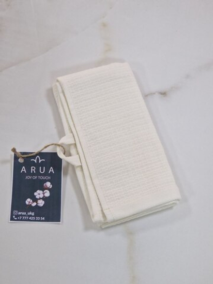 Полотенце вафельное 30*60, 100% хлопок Молочный