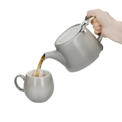 Kitchen Craft Чайник London Pottery 750 мл с ситечком атласный серый