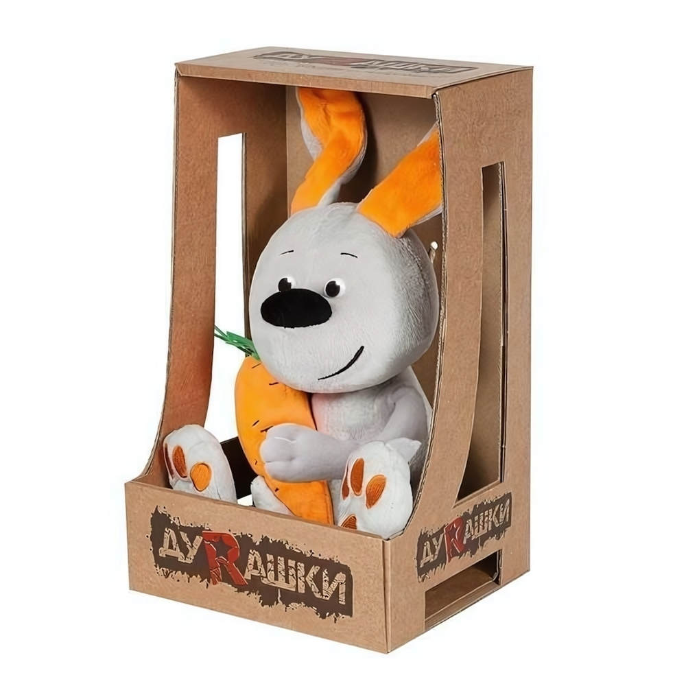 Заяц и морковка 24см. коробка ДуRашки (Maxitoys)
